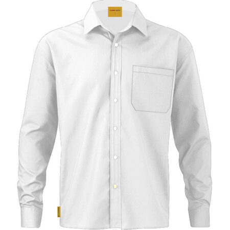 Mens LS Shirt, White - Britannia