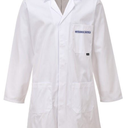 Britannia 2852 Lab Coat - White
