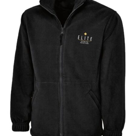 Elite Venues UC604 Full Zip Fleece - Black
