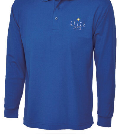 Elite Green Keeper LS Polo Shirt Royal