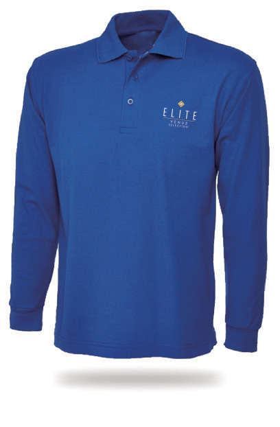 Elite Green Keeper LS Polo Shirt Royal