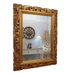 Gold Bevelled Mirror - 90 x 60cm