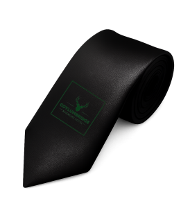 Coylumbridge Tie - Black with green logo
