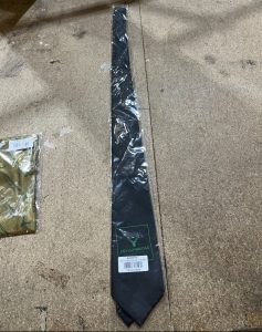 Coylumbridge Tie - Black with green logo