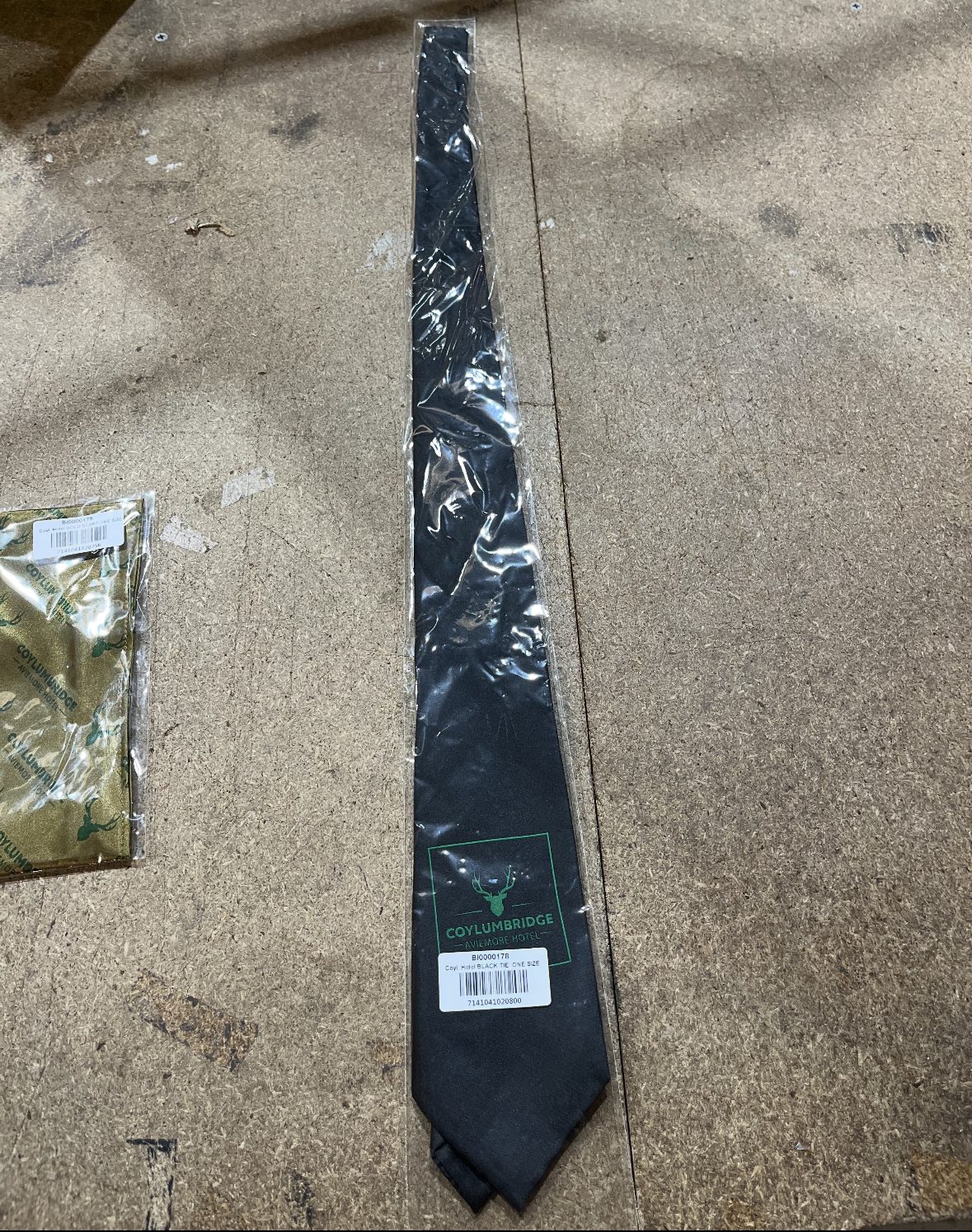 Coylumbridge Tie - Black with green logo