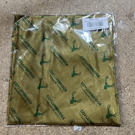 Coylumbridge Scarf - Gold with green logo